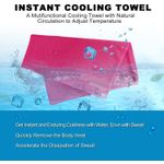 Sport si Outdoor - Echipament Sportiv - Accesorii echipament sportiv - Prosoape fitness - Prosop racoritor cu microfibre pentru fitness, alergari, drumetii, yoga, cu un efect de racire a pielii, 85x30 cm - Infinity.ro