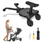Jucarii, Copii si Bebe - Carucioare si articole de transport - Accesorii transport copii - Adaptor de carucior pentru al doilea copil, remorca carucior, platforma buggy board cu scaun demontabil, 2 roti - Infinity.ro