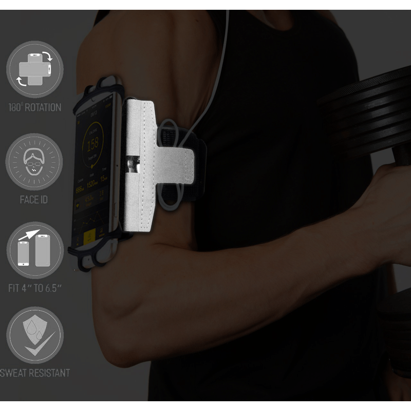 Sport si Outdoor - Echipament Sportiv - Accesorii echipament sportiv - Genti si borsete fitness - Husa Banderola pentru brat   mana cu 360  rotire si cu acces usor la ecran, pentru alergat, sala, bicicleta, drumetii - Infinity.ro