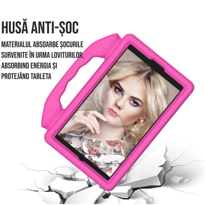 Laptop, Telefoane si Tablete - Tablete si accesorii tablete - Accesorii Tablete - Huse tablete - Husa protectie tableta pentru copii compatibila cu Samsung Tab A8 X200 10.5 inch si TAB A7 T500 10.4 inch - Infinity.ro