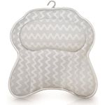 Casa si Gradina - Sanitare - Cazi si cabine de dus - Accesorii cada - Perna baie pentru cada, 6 ventuze, suport cap cada pentru barbati si femei, 3D Mesh, antibacteriana - Infinity.ro