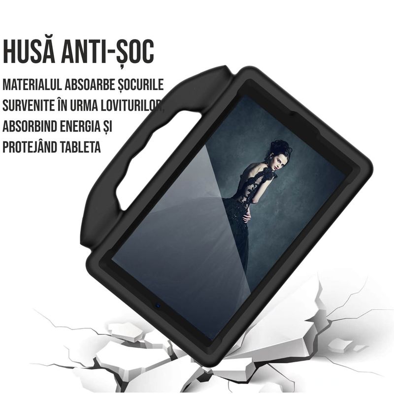 Laptop, Telefoane si Tablete - Tablete si accesorii tablete - Accesorii Tablete - Huse tablete - Husa protectie tableta pentru copii compatibila cu Samsung Tab A8 X200 10.5 inch si TAB A7 T500 10.4 inch - Infinity.ro