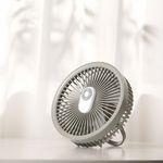 Electronice si Electrocasnice - Climatizare si sisteme de incalzire - Aparate racire aer - Ventilatoare - Ventilator cu carlig-suport portabil, Ideas4Comfort, portabil, telecomanda, reincarcabil USB, acumulatori 10W, 4000mAh - Infinity.ro