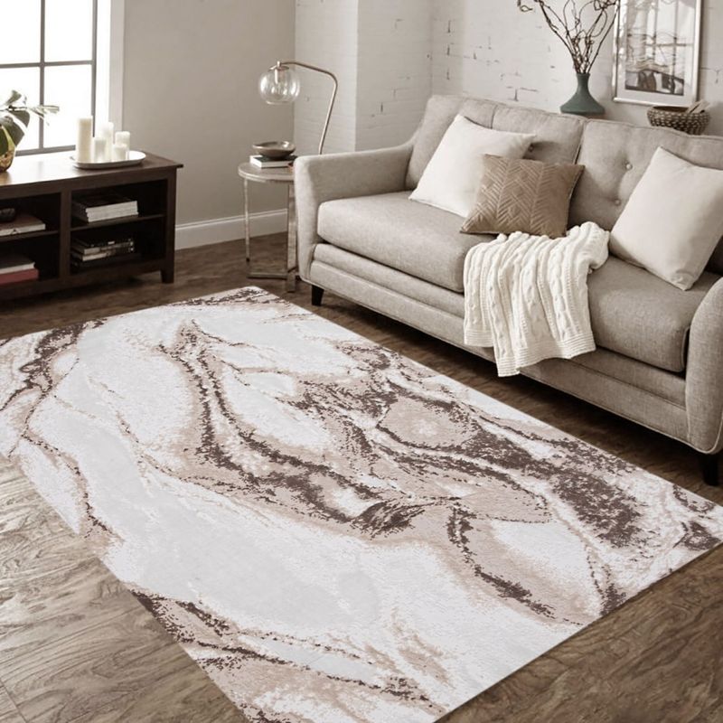 Casa si Gradina - Textile si covoare - Covoare - Covoare casa - Covor Modern Living , Dormitor Dreptunghiular Eliza 0929A Crem, 60 x 130 - Infinity.ro