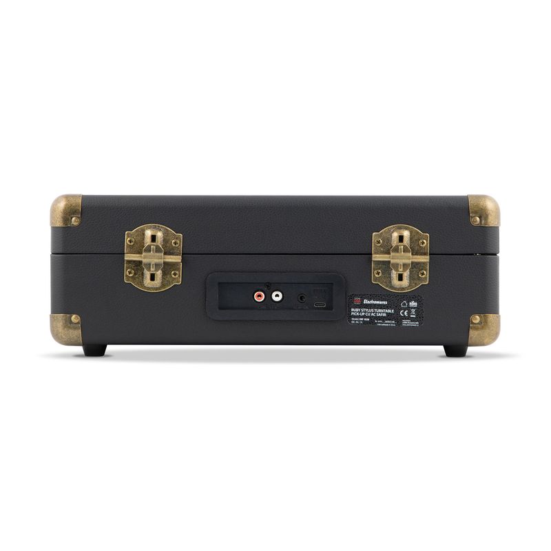 TV, Audio-Video si Foto - Audio Hi-Fi - Pick-Up - Pick-up ELECTROMURES EM 1026 ,cu ac safir si Difuzor Bluetooth 5.0, 3 viteze,Baterie incorporata,Inregistrare USB, Negru - Infinity.ro