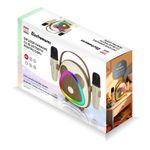 TV, Audio-Video si Foto - Portabile audio - Boxe portabile - Boxa Portabila Karaoke cu Bluetooth pentru copii,Electromures EM 1040 C,Port USB si TF,2 microfoane,6 efecte vocale,Maro - Infinity.ro