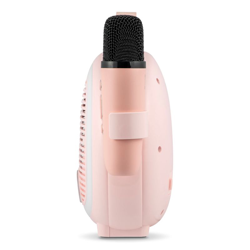 TV, Audio-Video si Foto - Portabile audio - Boxe portabile - Boxa Portabila Karaoke cu Bluethooth pentru copii,Electromures EM 1040 A,Port USB si TF,2 microfoane,6 efecte vocale,Roz - Infinity.ro