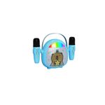 TV, Audio-Video si Foto - Portabile audio - Boxe portabile - Difuzor Karaoke cu Bluethooth pentru copii, Electromures EM 1040 B, Port USB si TF,2 microfoane,6 efecte vocale,Albastru - Infinity.ro