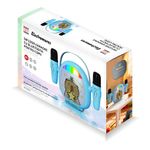 TV, Audio-Video si Foto - Portabile audio - Boxe portabile - Difuzor Karaoke cu Bluethooth pentru copii, Electromures EM 1040 B, Port USB si TF,2 microfoane,6 efecte vocale,Albastru - Infinity.ro