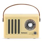 TV, Audio-Video si Foto - Portabile audio - Radio - Radio retro cu Bluetooth Electromures EM 1006, 5V, Baterie 1500 mAh, Autonomie 6 h, Port USB, Yellow - Infinity.ro