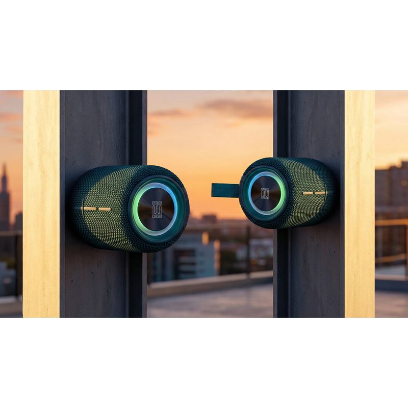 TV, Audio-Video si Foto - Portabile audio - Boxe portabile - Boxa portabila Electromures EM 1032, 2 in 1 cu Magnet,Bluetooth 5.4, microSD, 2x10W,Radio FM, RGB,TWS, IPX6,Culoare Teal - Infinity.ro