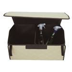 Casa si Gradina - Mobilier - Organizare si depozitare - Cutii depozitare - Cutie de Depozitare Auto, Daemi, Piele Ecologica, Pliabil  si Rezistent la Uzura, Bej Deschis, 55 x 30 x 30cm - Infinity.ro