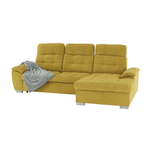 Casa si Gradina - Mobilier - Canapele si coltare - Coltare - Coltar, mustar tesatura, de dreapta, EVANGELIN - Infinity.ro