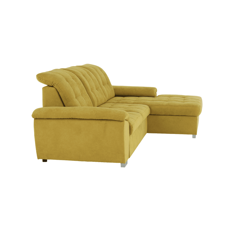 Casa si Gradina - Mobilier - Canapele si coltare - Coltare - Coltar, mustar tesatura, de dreapta, EVANGELIN - Infinity.ro