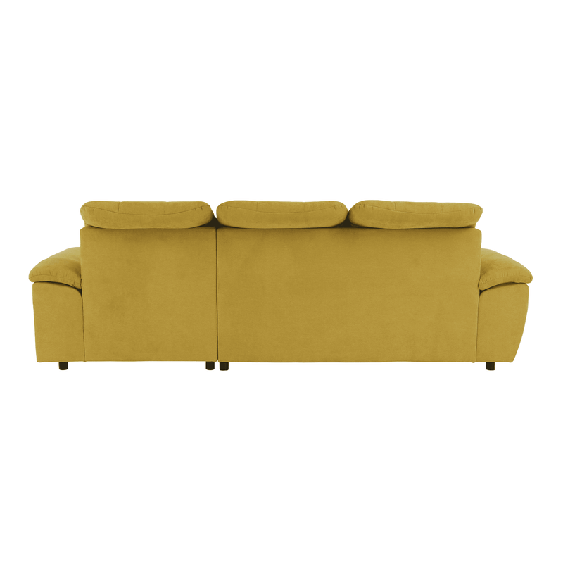 Casa si Gradina - Mobilier - Canapele si coltare - Coltare - Coltar, mustar tesatura, de dreapta, EVANGELIN - Infinity.ro