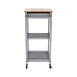 Casa si Gradina - Mobilier - Comode si corpuri - Corpuri bucatarie - Carucior de servire, natural / gri, ARETE - Infinity.ro