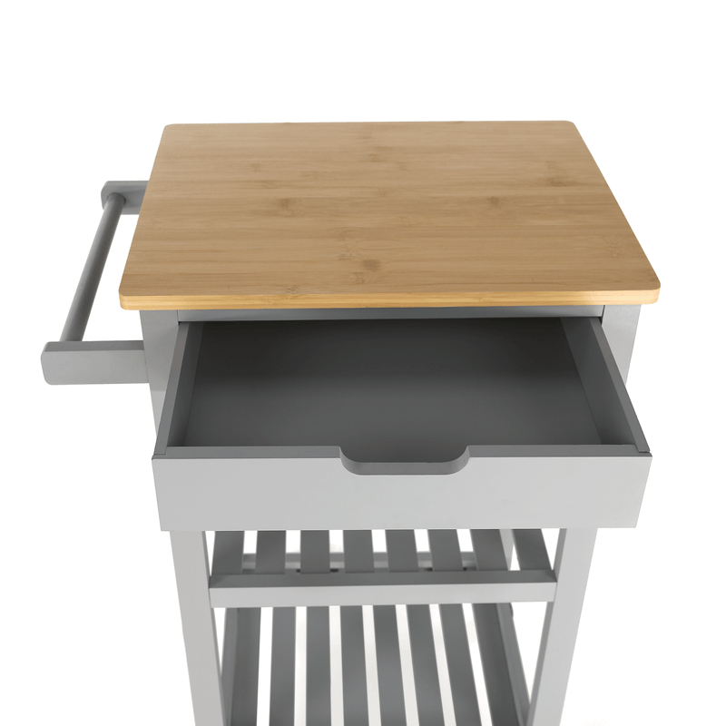 Casa si Gradina - Mobilier - Comode si corpuri - Corpuri bucatarie - Carucior de servire, natural / gri, ARETE - Infinity.ro