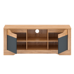 Casa si Gradina - Mobilier - Mese si birouri - Masute de cafea - Masuta RTV B, stejar craft auriu / gri grafit, FIDEL - Infinity.ro