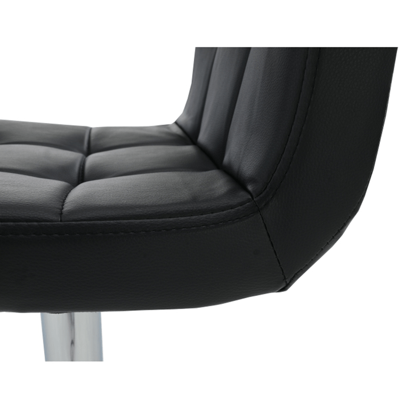 Casa si Gradina - Mobilier - Scaune si fotolii - Scaune - Scaun de bar, piele ecologica negru/crom, KANDY NEW - Infinity.ro