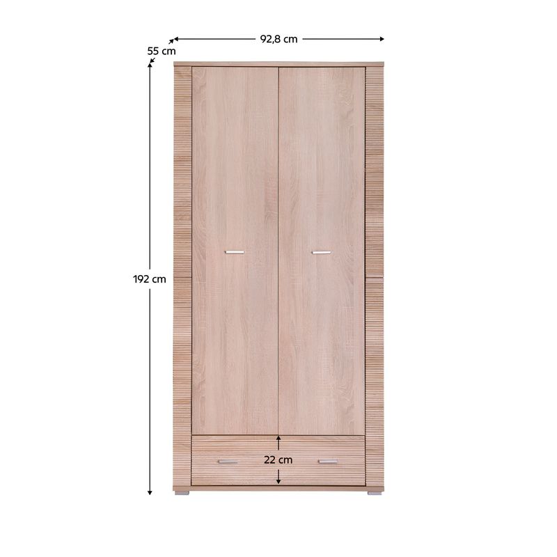 Casa si Gradina - Mobilier - Dulapuri si sifoniere - Dulapuri - Dulap tip 3, stejar sonoma, GRAND - Infinity.ro