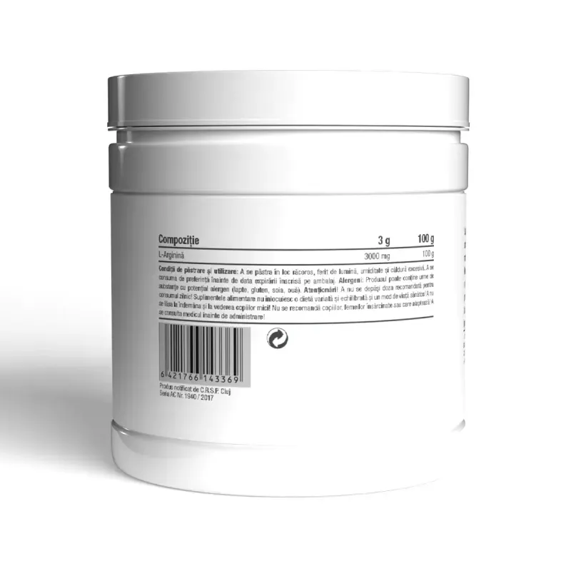 Ingrijire personala si Cosmetice - Sanatate si wellness - Nutritie sportiva - Aminoacizi - Aminoacizi, L-Arginine Kyowa, 250g - Infinity.ro