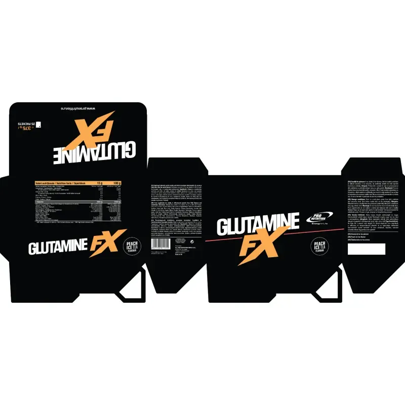 Ingrijire personala si Cosmetice - Sanatate si wellness - Nutritie sportiva - Aminoacizi - Bautura Efervescenta, Glutamine Fx, 25 Plicuri X 15 g - Infinity.ro