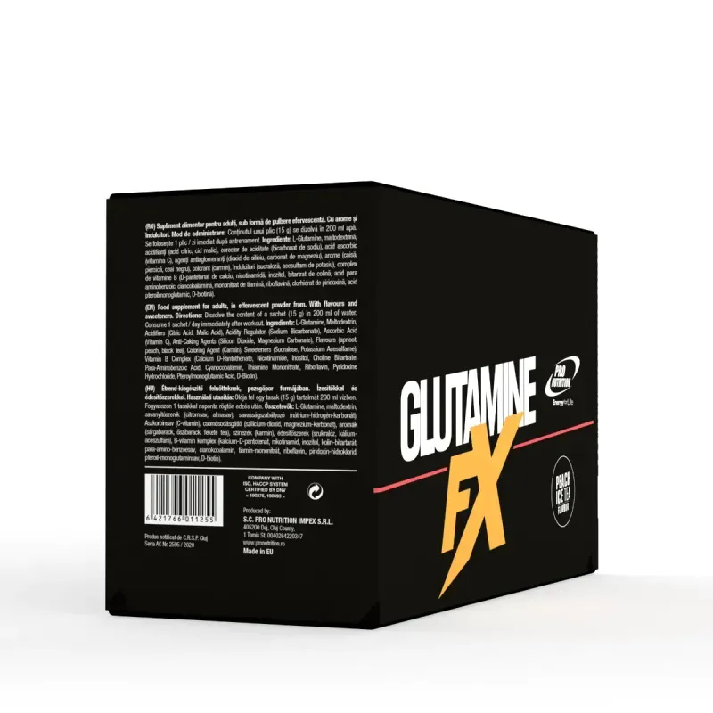 Ingrijire personala si Cosmetice - Sanatate si wellness - Nutritie sportiva - Aminoacizi - Bautura Efervescenta, Glutamine Fx, 25 Plicuri X 15 g - Infinity.ro
