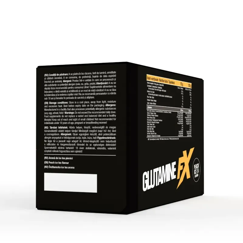 Ingrijire personala si Cosmetice - Sanatate si wellness - Nutritie sportiva - Aminoacizi - Bautura Efervescenta, Glutamine Fx, 25 Plicuri X 15 g - Infinity.ro