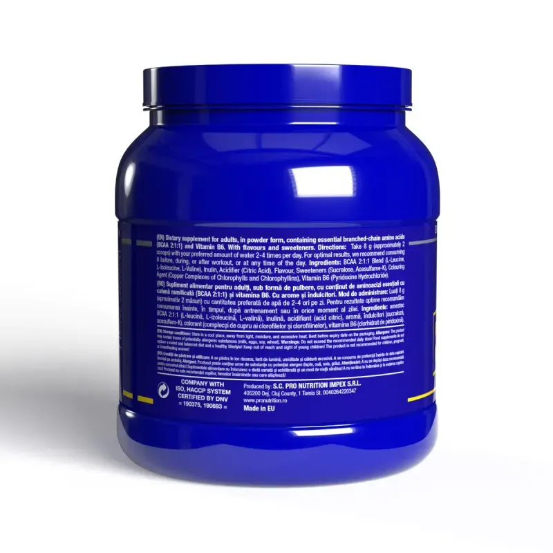 Ingrijire personala si Cosmetice - Sanatate si wellness - Nutritie sportiva - Aminoacizi - Aminoacizi BCAA 2:1:1 & Vitamina B6, Pere, 300g - Infinity.ro