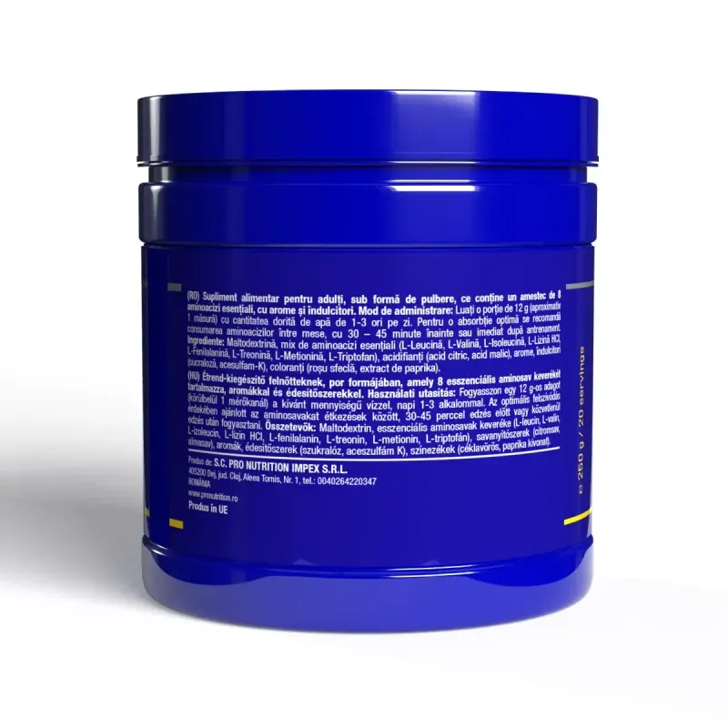 Ingrijire personala si Cosmetice - Sanatate si wellness - Nutritie sportiva - Aminoacizi - Aminoacizi esentiali, Essential Amino Acids, Peach Ice Tea, 250g - Infinity.ro