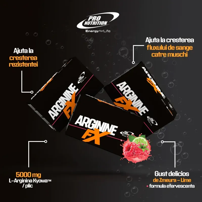 Ingrijire personala si Cosmetice - Sanatate si wellness - Nutritie sportiva - Aminoacizi - Aminoacizi, Arginine Fx efervescenta, 25 Plicuri X 15 g - Infinity.ro