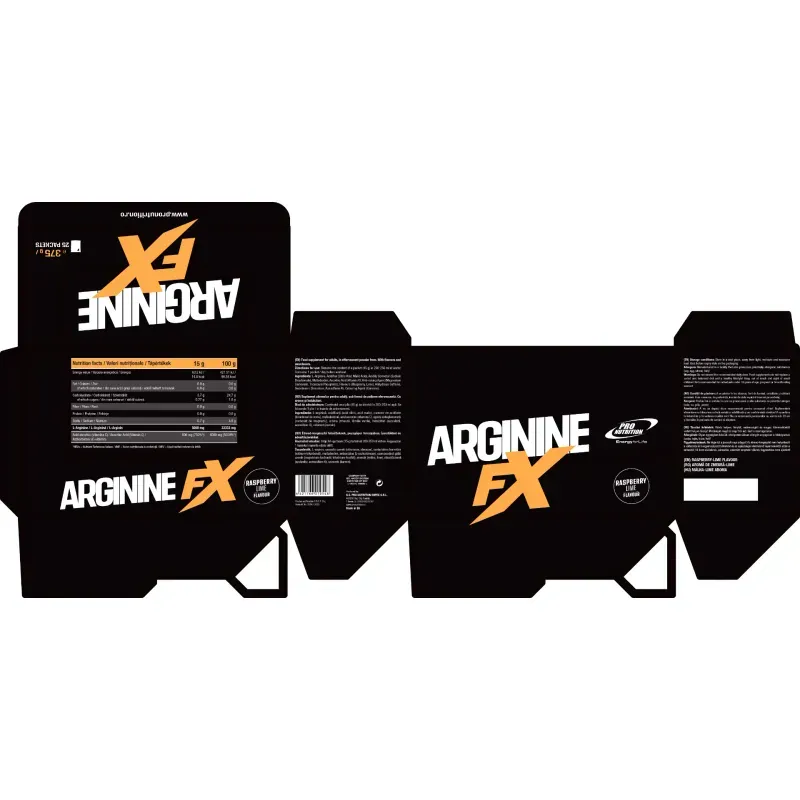 Ingrijire personala si Cosmetice - Sanatate si wellness - Nutritie sportiva - Aminoacizi - Aminoacizi, Arginine Fx efervescenta, 25 Plicuri X 15 g - Infinity.ro