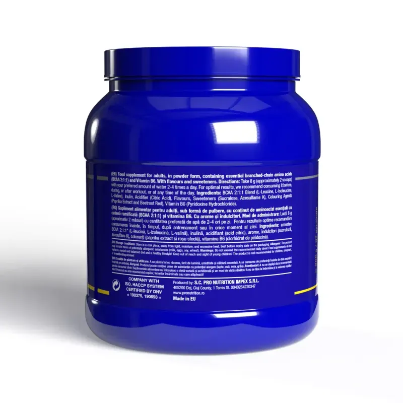 Ingrijire personala si Cosmetice - Sanatate si wellness - Nutritie sportiva - Aminoacizi - Aminoacizi BCAA 2:1:1 & Vitamina B6, Peach Ice Tea, 300g - Infinity.ro