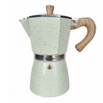 Electronice si Electrocasnice - Electrocasnice bucatarie - Preparare bauturi - Cafetiere - Cafetiera cubaneza Bohmann BH 9306, 300 ml, 6 cesti, Supapa de siguranta, Aluminiu, Verde - Infinity.ro