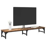 PC, gaming si accesorii - Desktop PC & monitoare - Accesorii monitoare - Suport pentru monitor Lemn Vechi 105 x 23 x 15,5 cm - Infinity.ro