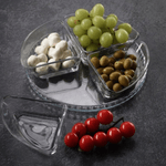 Casa si Gradina - Bucatarie si vesela - Vesela si tacamuri - Vesela pentru servire - Set servire 5 piese MADGENIX Denis, platou cu 4 boluri de sticla 200 ml pentru aperitive, sosuri, gustari si snacks, vesela terasa si evenimente - Infinity.ro