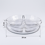 Casa si Gradina - Bucatarie si vesela - Vesela si tacamuri - Vesela pentru servire - Set servire 5 piese MADGENIX Denis, platou cu 4 boluri de sticla 200 ml pentru aperitive, sosuri, gustari si snacks, vesela terasa si evenimente - Infinity.ro