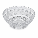 Casa si Gradina - Bucatarie si vesela - Vesela si tacamuri - Farfurii si boluri - Bol din Sticla pentru Salata sau Fructe MADGENIX, Model Cristal Floral, Diametru 23.5 cm, Inaltime 9.5 cm - Infinity.ro