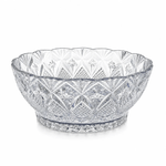 Casa si Gradina - Bucatarie si vesela - Vesela si tacamuri - Farfurii si boluri - Bol din Sticla pentru Salata sau Fructe MADGENIX, Model Cristal Floral, Diametru 23.5 cm, Inaltime 9.5 cm - Infinity.ro