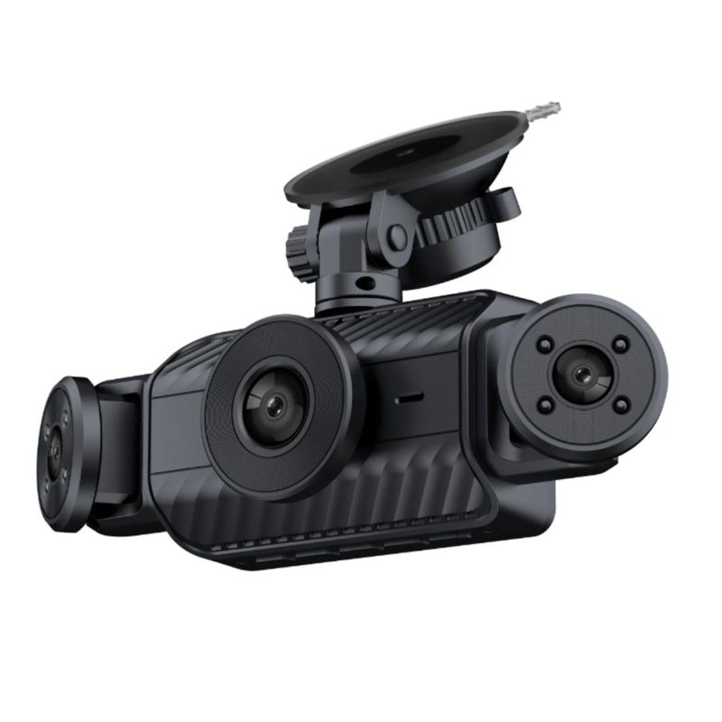 Auto si Moto - Electronice auto - Camere auto si DVR - Camera video auto DVR, EM-S21, 4 lentile – vizibilitate completa, 1920x1080 px, Display IPS 3 inch, Night Vision, WiFi - Infinity.ro