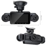 Auto si Moto - Electronice auto - Camere auto si DVR - Camera video auto DVR, EM-S21, 4 lentile – vizibilitate completa, 1920x1080 px, Display IPS 3 inch, Night Vision, WiFi - Infinity.ro