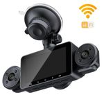 Auto si Moto - Electronice auto - Camere auto si DVR - Camera video auto DVR, EM-S21, 4 lentile – vizibilitate completa, 1920x1080 px, Display IPS 3 inch, Night Vision, WiFi - Infinity.ro