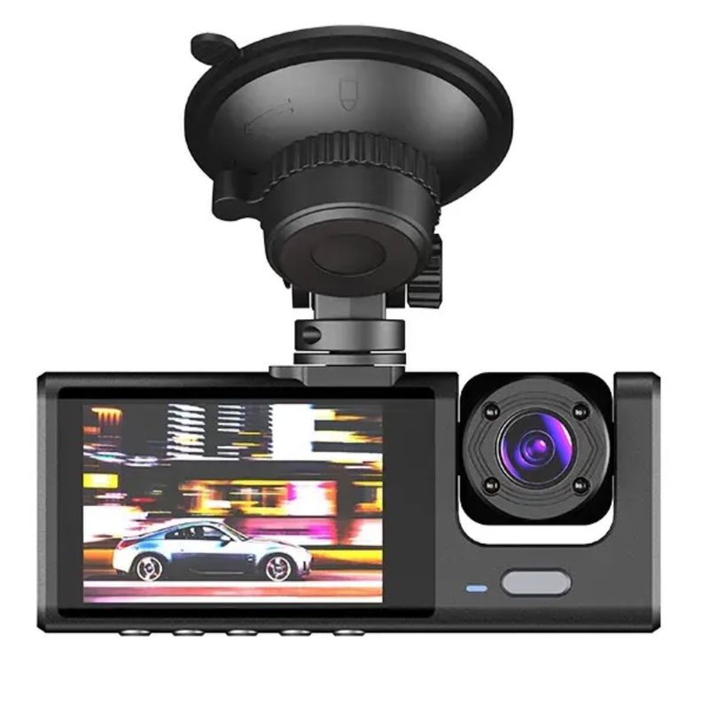 Auto si Moto - Electronice auto - Camere auto si DVR - Camera video auto tripla, 3 canale DVR, Dash Cam S1, WiFi, Night Vision, Rezolutie 1920x1080, Inregistrare dubla, Camp vizual ultralarg, Card 32 GB ca - Infinity.ro