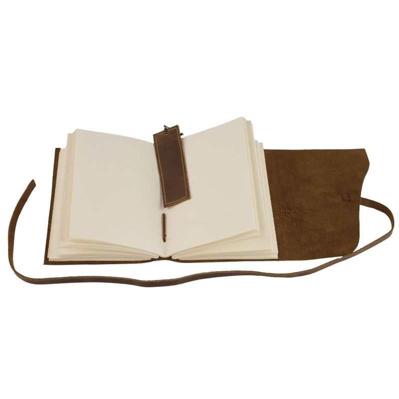 Carti si Birotica - Papetarie - Agende si calendare - Jurnale - Set Cadou – Jurnal din Piele + Pix | Handmade în India | Jurnal de Recunoștință, Culoare Maro Închis | 18 X 13 Cm * - Infinity.ro