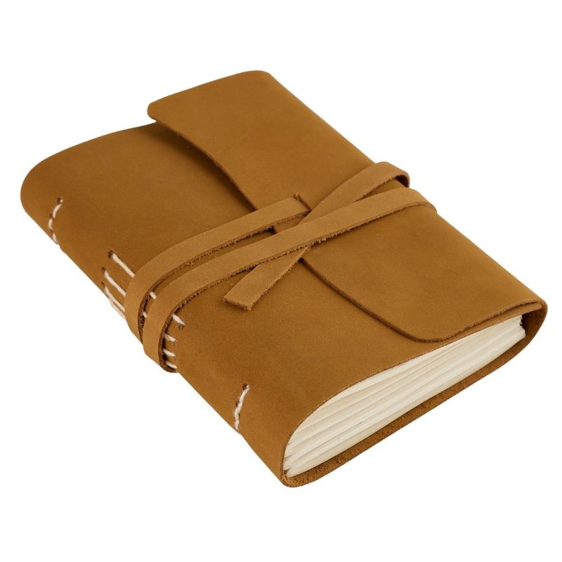 Carti si Birotica - Papetarie - Agende si calendare - Jurnale - Set Cadou – Jurnal din Piele + Pix | Handmade în India | Jurnal de Recunoștință, Culoare Maro Deschis | 18 X 13 Cm * - Infinity.ro
