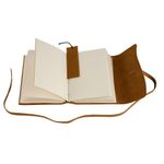 Carti si Birotica - Papetarie - Agende si calendare - Jurnale - Set Cadou – Jurnal din Piele + Pix | Handmade în India | Jurnal de Recunoștință, Culoare Maro Deschis | 18 X 13 Cm * - Infinity.ro