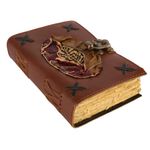 Carti si Birotica - Papetarie - Agende si calendare - Jurnale - Jurnal Handmade din Piele Naturală | „O Viață ca Vântul și Frunza” | 18 X 13 Cm | Hârtie Antichizată * - Infinity.ro