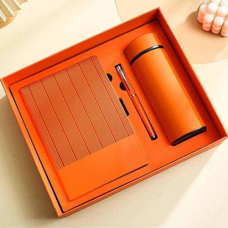 Carti si Birotica - Papetarie - Agende si calendare - Jurnale - Set Cadou Xterra | Agendă, Pix și Cană Termos | Orange - Infinity.ro
