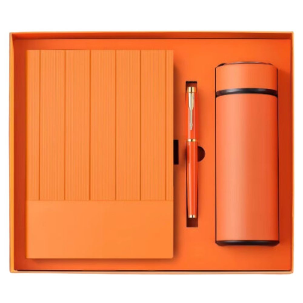 Set Cadou Xterra | Agendă, Pix și Cană Termos | Orange