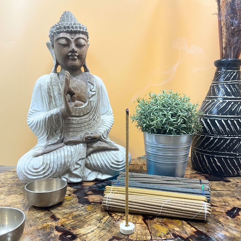 Casa si Gradina - Decoratiuni - Aromaterapie si lumanari - Odorizante camera - Bețișoare Parfumate Tibetane — Medicine Buddha | Handmade Nepal • fără Bambus • Ardere Lentă - Infinity.ro